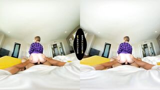 BRAZZERS - Your Girlfriend Jeni Angel Showers While Her Stepsister Melody Marks Rides Your Cock