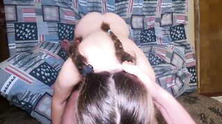 Fucked an 18 year old and came on her tits!