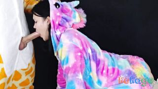 Deep Throat Struggle: His Huge Cock Fills My Throat