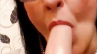 Blonde Cougar Plays with Sex Toy on Webcam