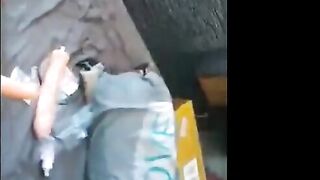 French Amateur Brunette MILF Doggy Style