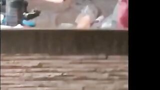 French Amateur Brunette MILF Doggy Style