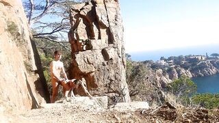 Kinky couple's outdoor sex adventure in public