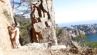 Kinky couple's outdoor sex adventure in public