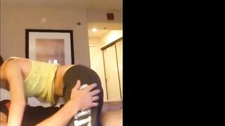 Tight college babe gets a creampie