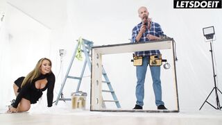 Bimbo StepMom Fucked in the Ass by Big Dick Handyman - LATINA MILF