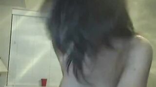 Cutie Bater Plays with Dildo on Webcam