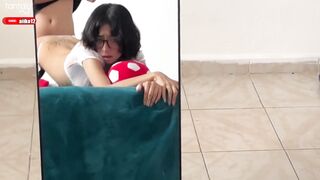 He spied on my stepsister when we were alone. We fucked.