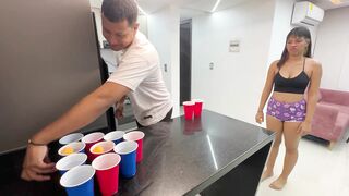 I teach my stepsister a new game so I can strip her and fuck her hard and nice and give her my milk