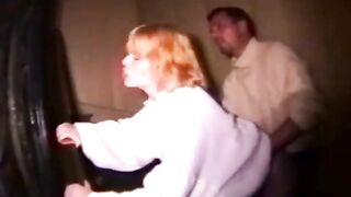 French Amateur Anal on the Stairs with a Cum Finish