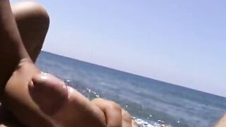 Swedish Girl's Christmas Creampie på en grekisk ö-strand