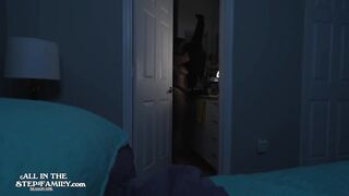 StepSon Scared of Thunder Fucks Curvy StepMom in Her Bed! - 3/3