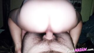 Tiny Teens Take Charge in Reverse Cowgirl Position