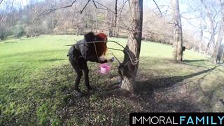 Katy Rose & Mia Trejsi Easter Egg Hunt Turns Into Double Pussy Penetration (dpp) Foursome