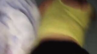 Nerdy Girl Sucks and Fucks in a Car