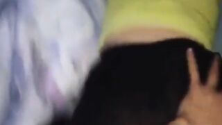 Nerdy Girl Sucks and Fucks in a Car