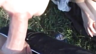 Mature brunette's anal cheating orgasm