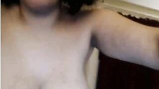 Big-Titted BBW's Webcam Solo Show with Dildo