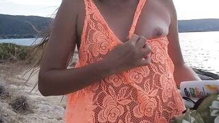 Masturbating at Sunset: Caught on Webcam