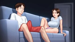 Caught Stepsister watching porn and Fucked her - Summertime Saga Ep 12