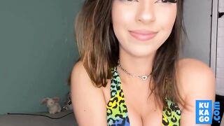 Submissive Latina Teen: Solo JOI Role-Play with Footjob -2