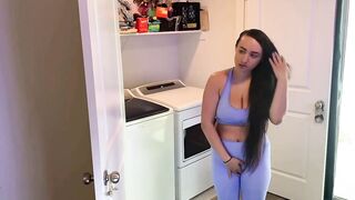 Big-Tit MILF Fucks Washing Machine -2