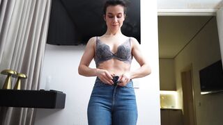 Stepson took my wet panties to masturbate his big cock