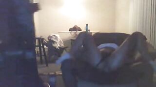 Black Stud Dominates Amateur White Slut on Webcam