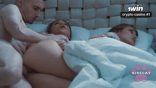 Will Step Dad Fuck and Cum Inside Step Daughter Jessie Ames in Share Bed While Step Mom?