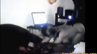 BBW Rides Her BBC on Webcam