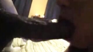 White Girl Drools On Huge Black Cock