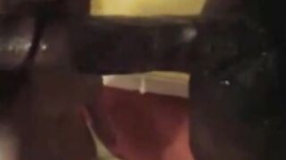 White Girl Drools On Huge Black Cock