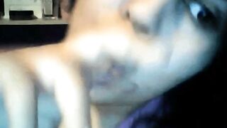 Arab Babe Shows Off Her Big Tits on Webcam