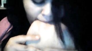 Arab Babe Shows Off Her Big Tits on Webcam