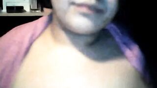 Arab Babe Shows Off Her Big Tits on Webcam