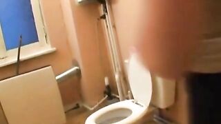 BBW with Big Nipples Masturbates in the Bathroom