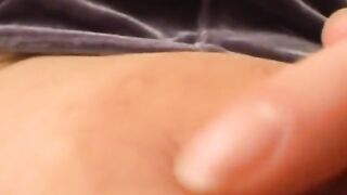 BBW with Big Nipples Masturbates in the Bathroom