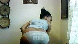 Beautiful Black Amateur on Webcam
