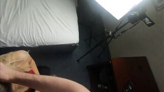 Big-Titted Amateur Teen Facefucked Hard in a Hotel Room