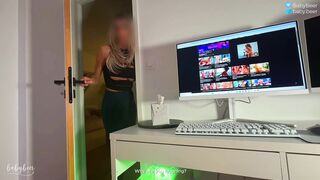 My First Ever Blowjob & Hard Deepthroat with My Stepbro - BabyBeer