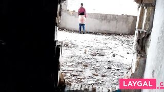 Public BDSM Blowjob from a Hot Brunette Amateur