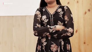 My big stepsister was angry, we shared single bed, full Hindi Audio