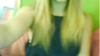 Blonde Webcam Girl Masturbates and Shows Her Pussy