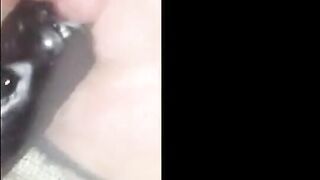 Black Dildo Pleasures Norwegian BBW Amatør