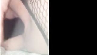 Black Dildo Pleasures Norwegian BBW Amatør