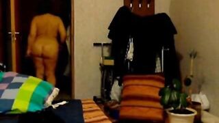 Russian BBW With Mega Boobs On Webcam