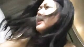 Cute-Eyed Asian Amateur's Hardcore Dildo Session -2