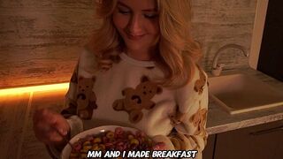 He made a high-protein breakfast for his stepsister- ViXXXie Rox