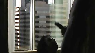 Big-Ass Amateur Facial After Doggy-Style by the Window