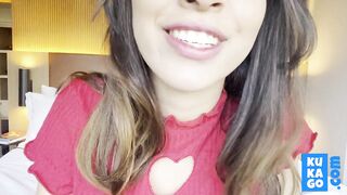 Big-Titted Brazilian Teen's Solo Webcam Show